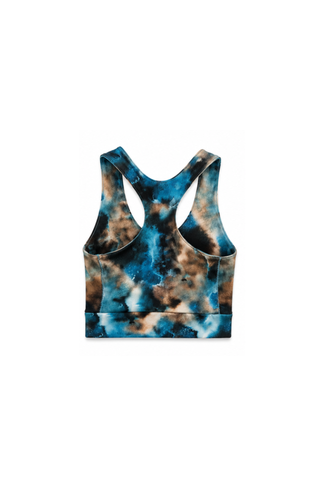 Soul Wave Yoga Bralette aus Bio Baumwolle GOTS Zertifiziert Handmade