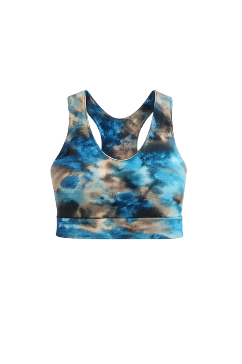 Soul Wave Yoga Bralette aus Bio Baumwolle GOTS Zertifiziert Handmade